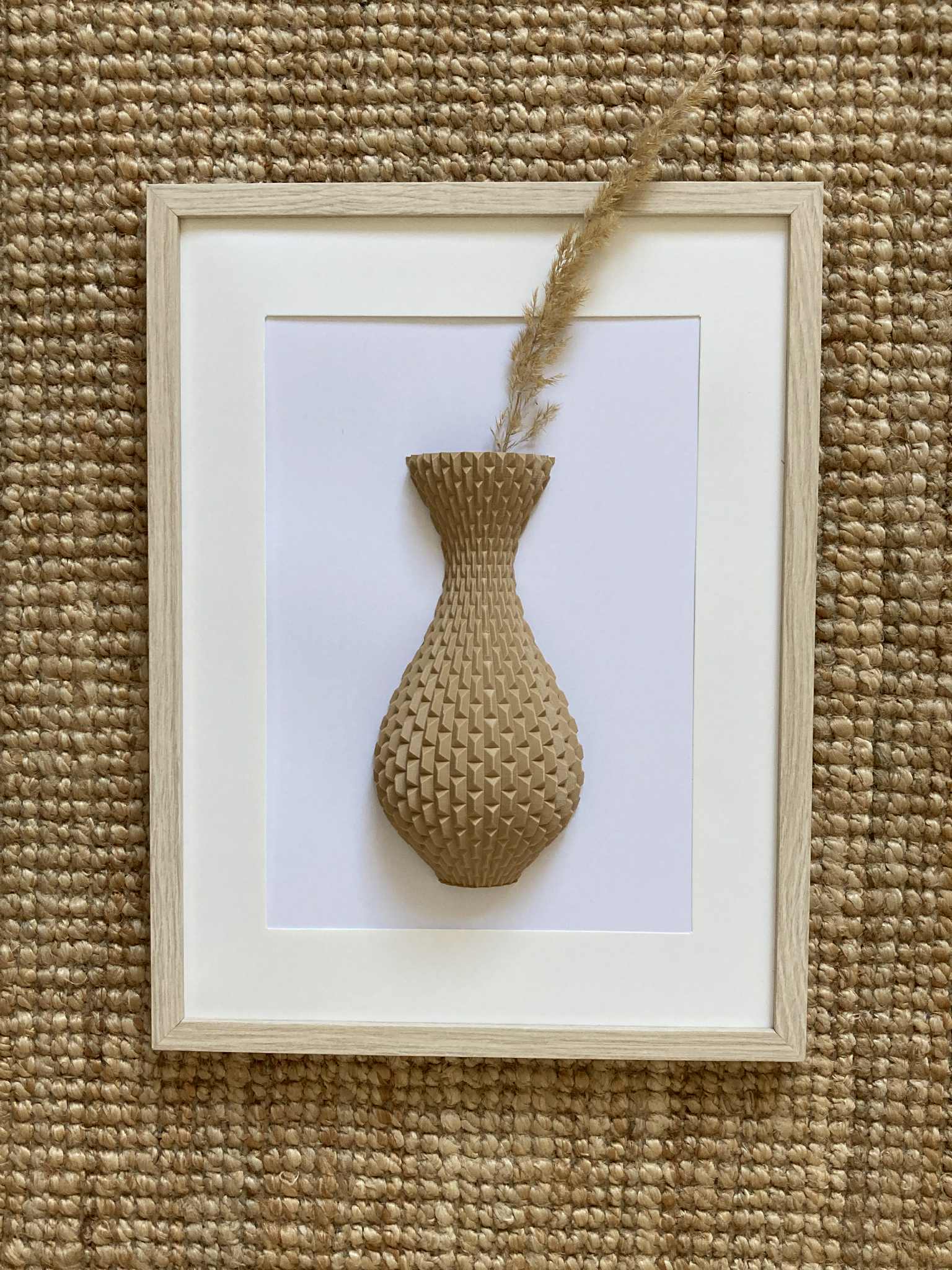 3D obraz Váza s geometrickým vzorom – moderná nástenná dekorácia 20×30 cm