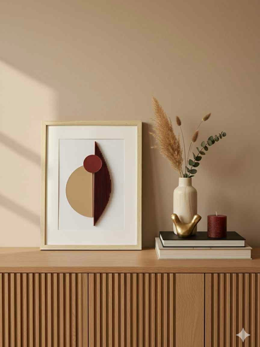Moderný 3D obraz – abstraktná dekorácia do interiéru 20 × 30 cm