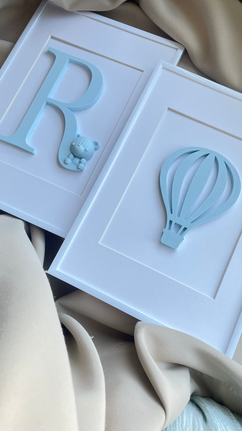 3D balónik v ráme – personalizovaná dekorácia pre najmenších