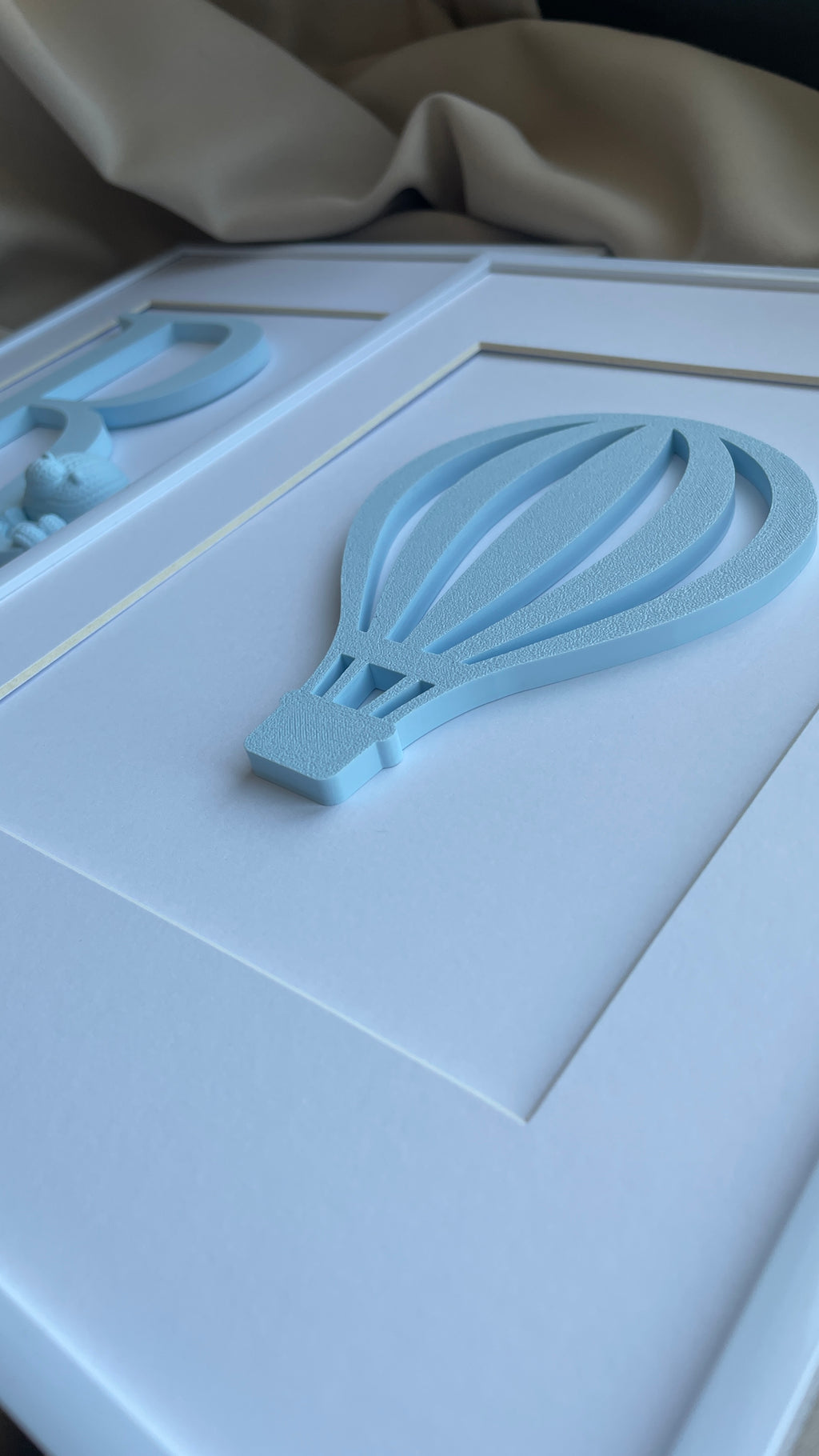 3D balónik v ráme – personalizovaná dekorácia pre najmenších