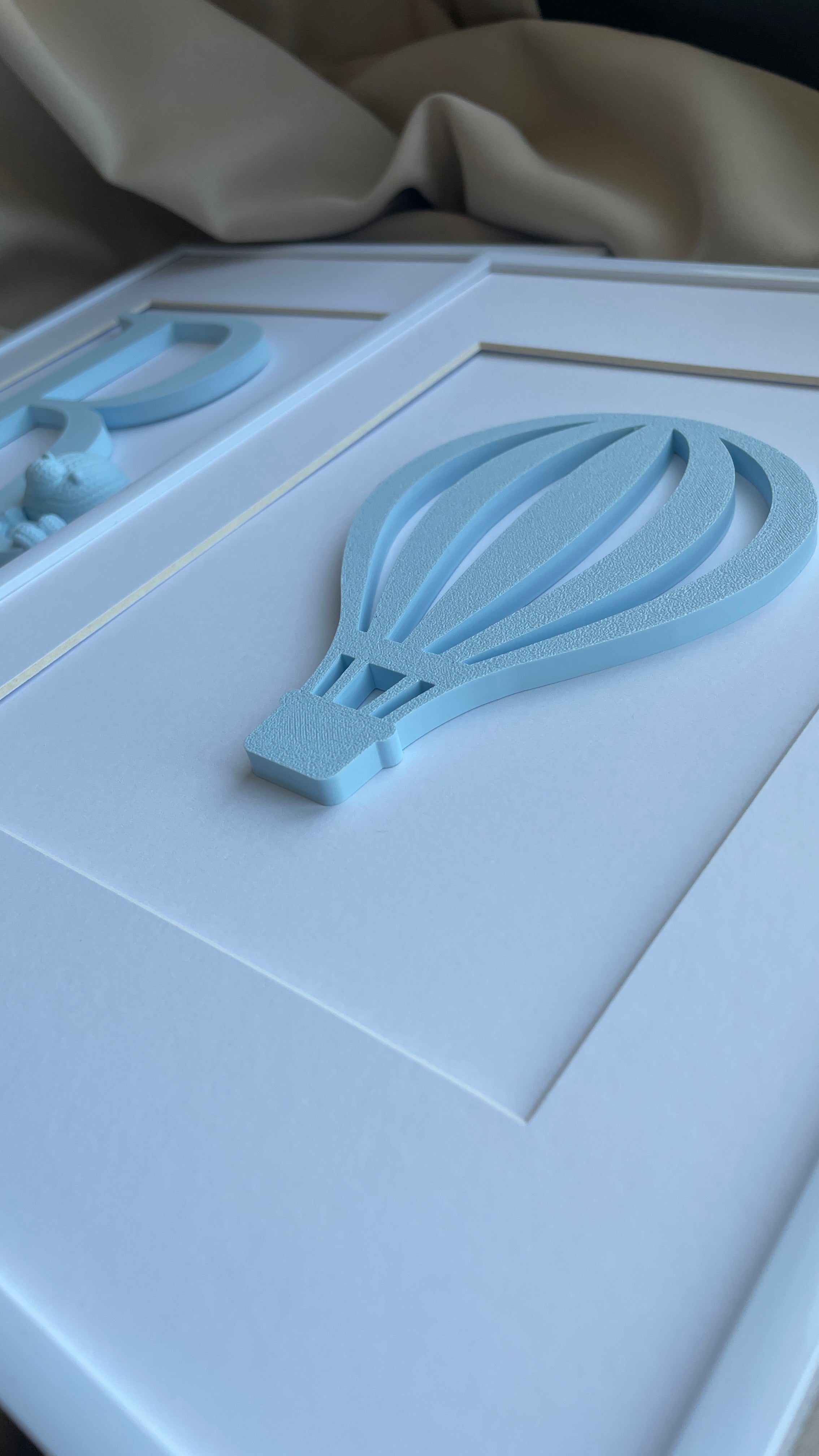 3D balónik v ráme – personalizovaná dekorácia pre najmenších