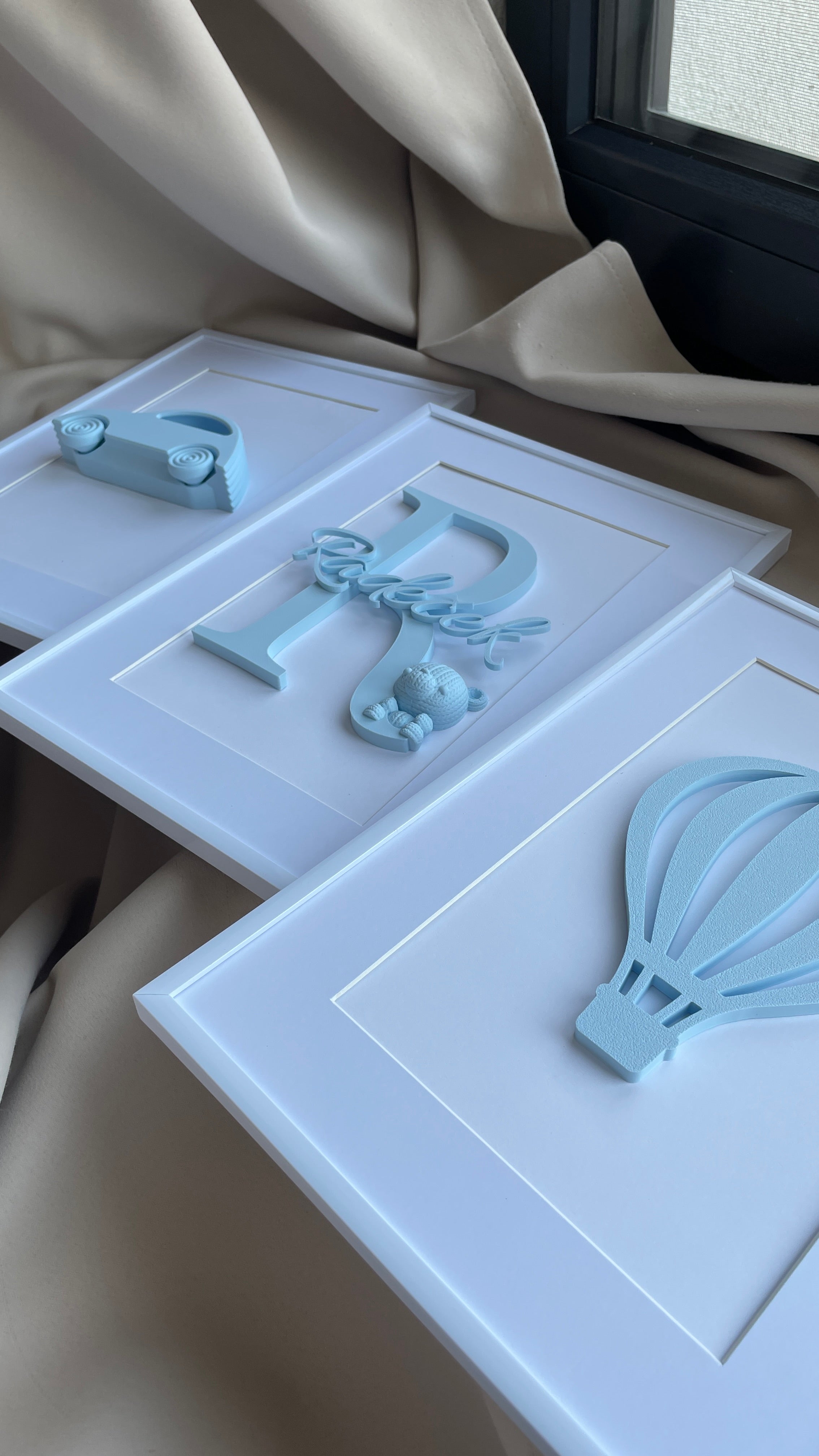 3D balónik v ráme – personalizovaná dekorácia pre najmenších