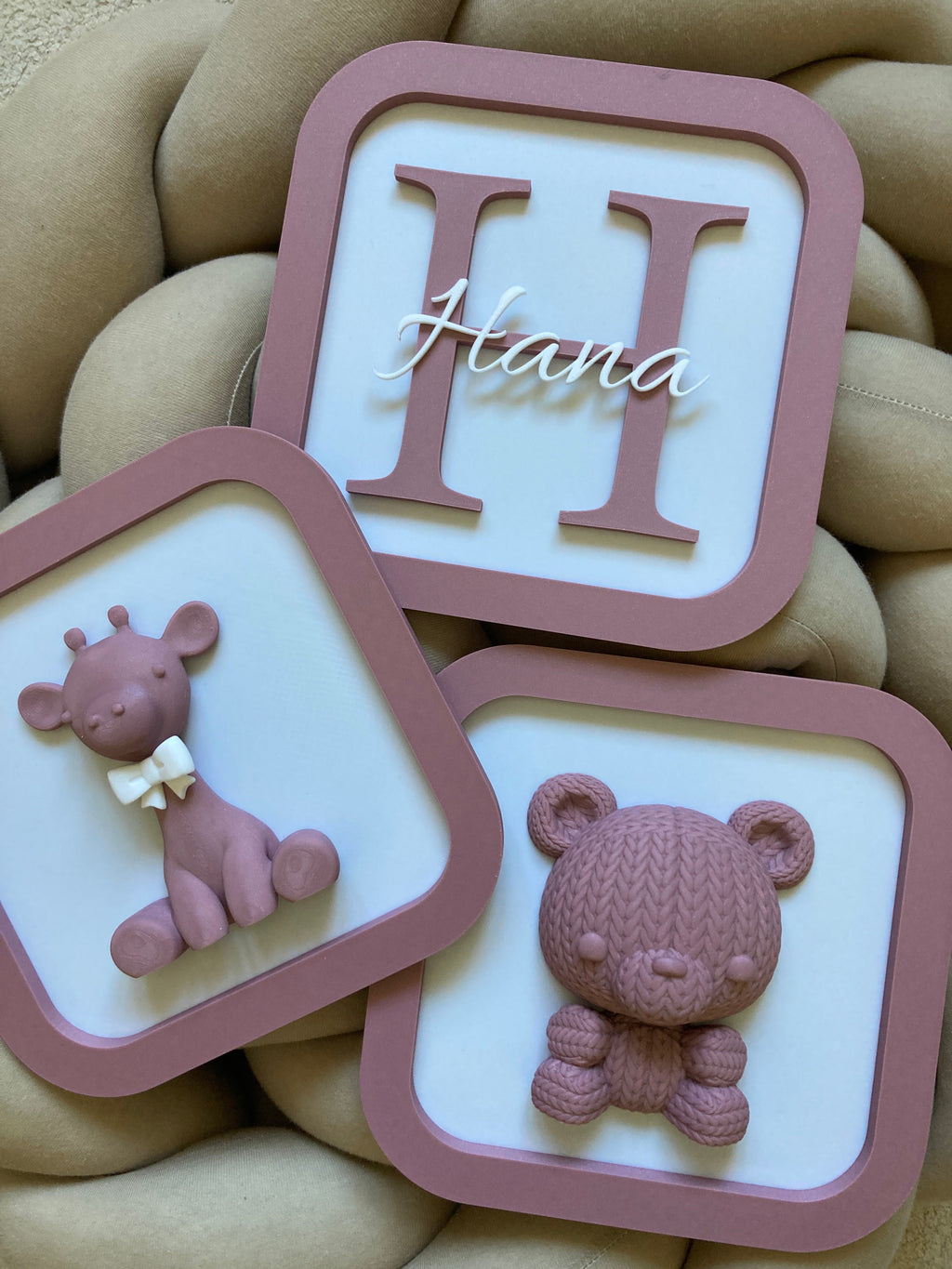Personalizovaný 3D set dekorácií do detskej izby – výber motívov podľa vás | Voliteľná farba