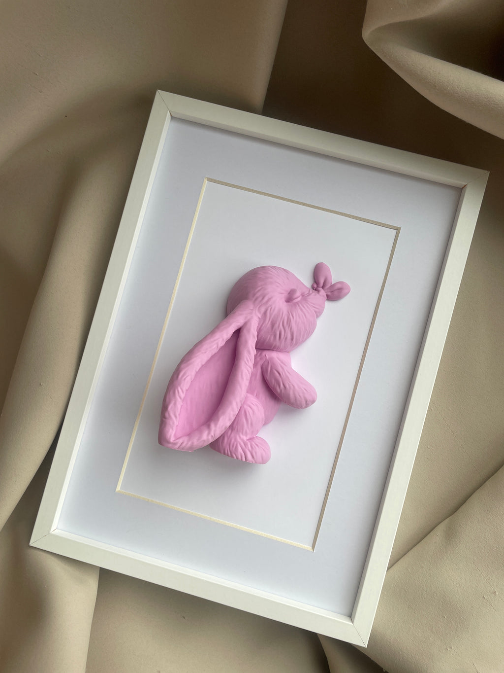 3D obrázok Zajko s motýlikom – personalizovaný darček pre najmenších