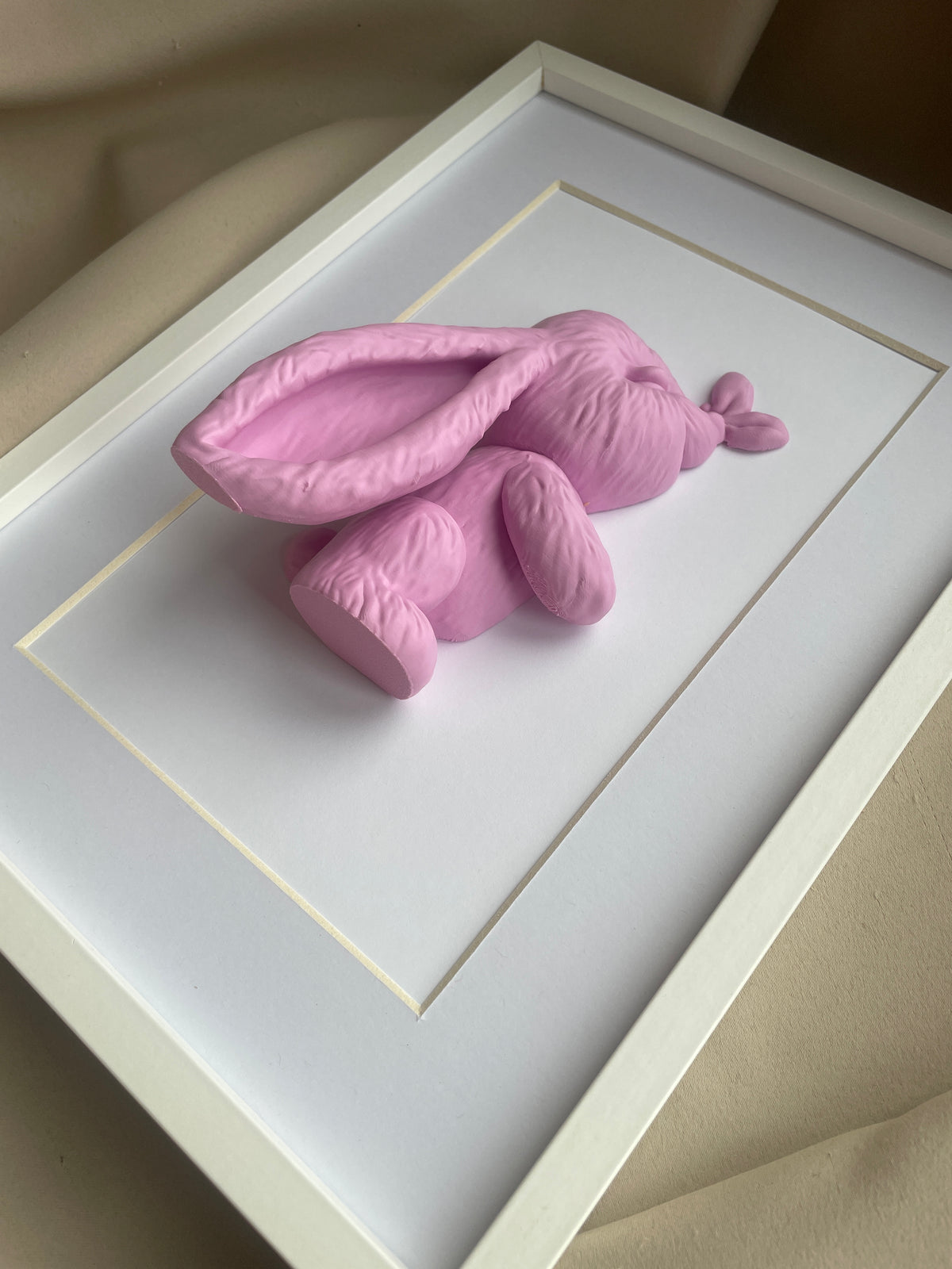 3D obrázok Zajko s motýlikom – personalizovaný darček pre najmenších