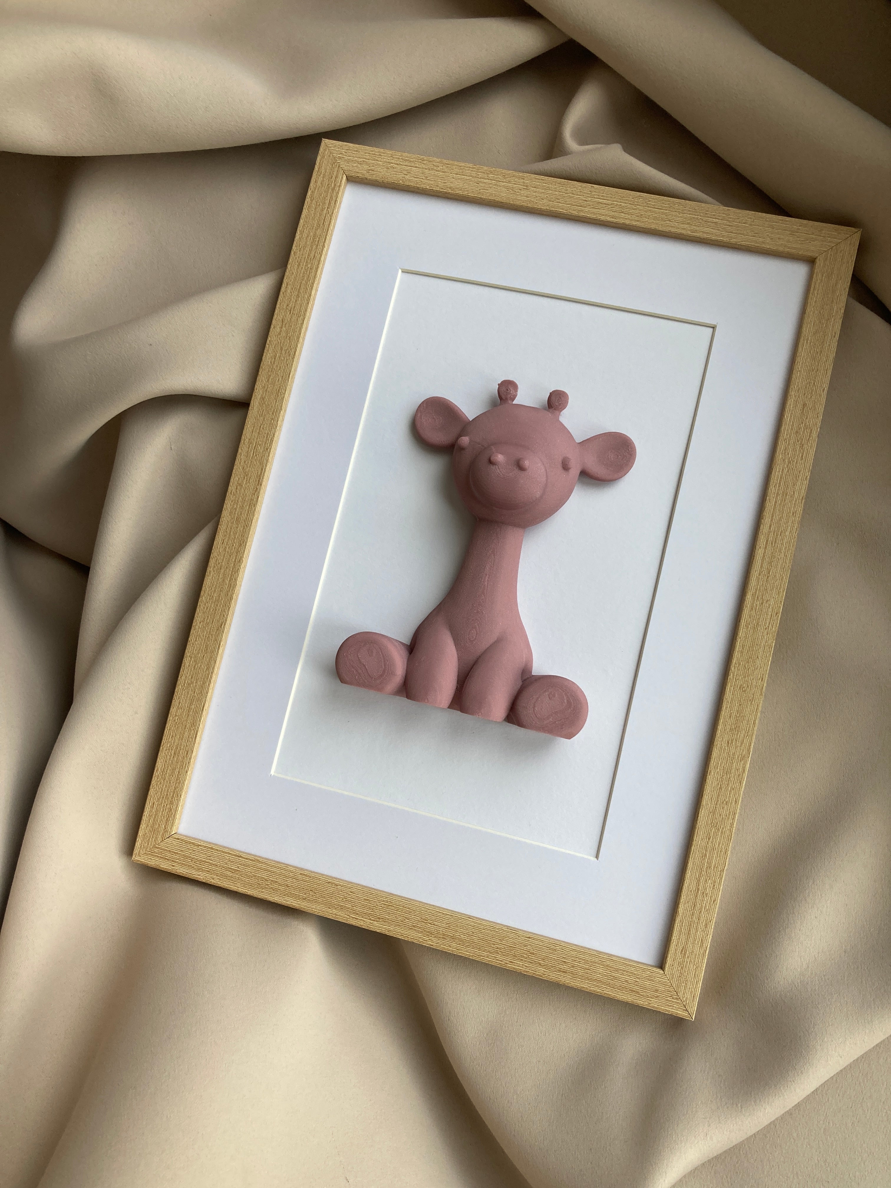 3D obraz so žirafkou – roztomilá dekorácia do detskej izby