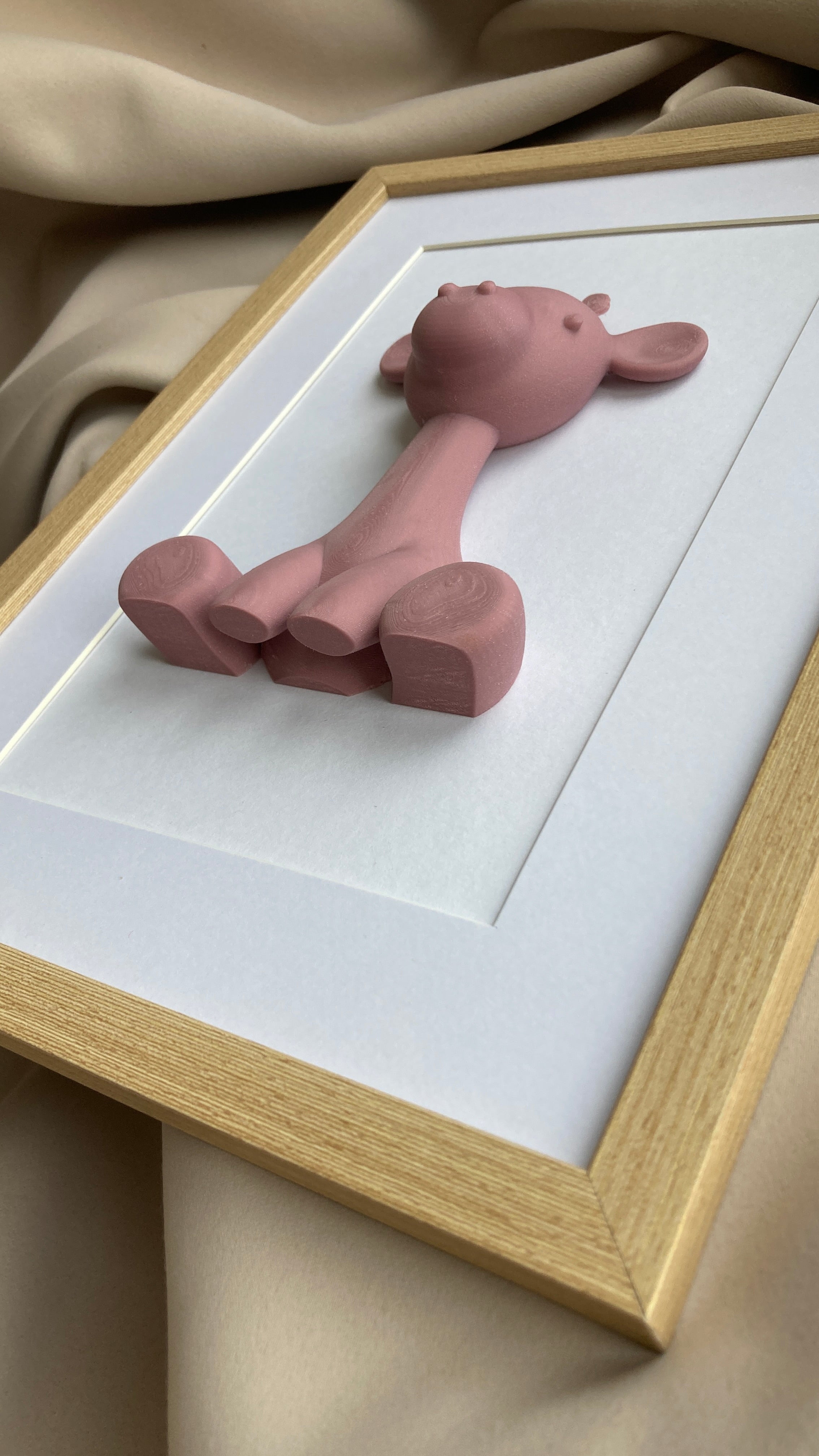 3D obraz so žirafkou – roztomilá dekorácia do detskej izby